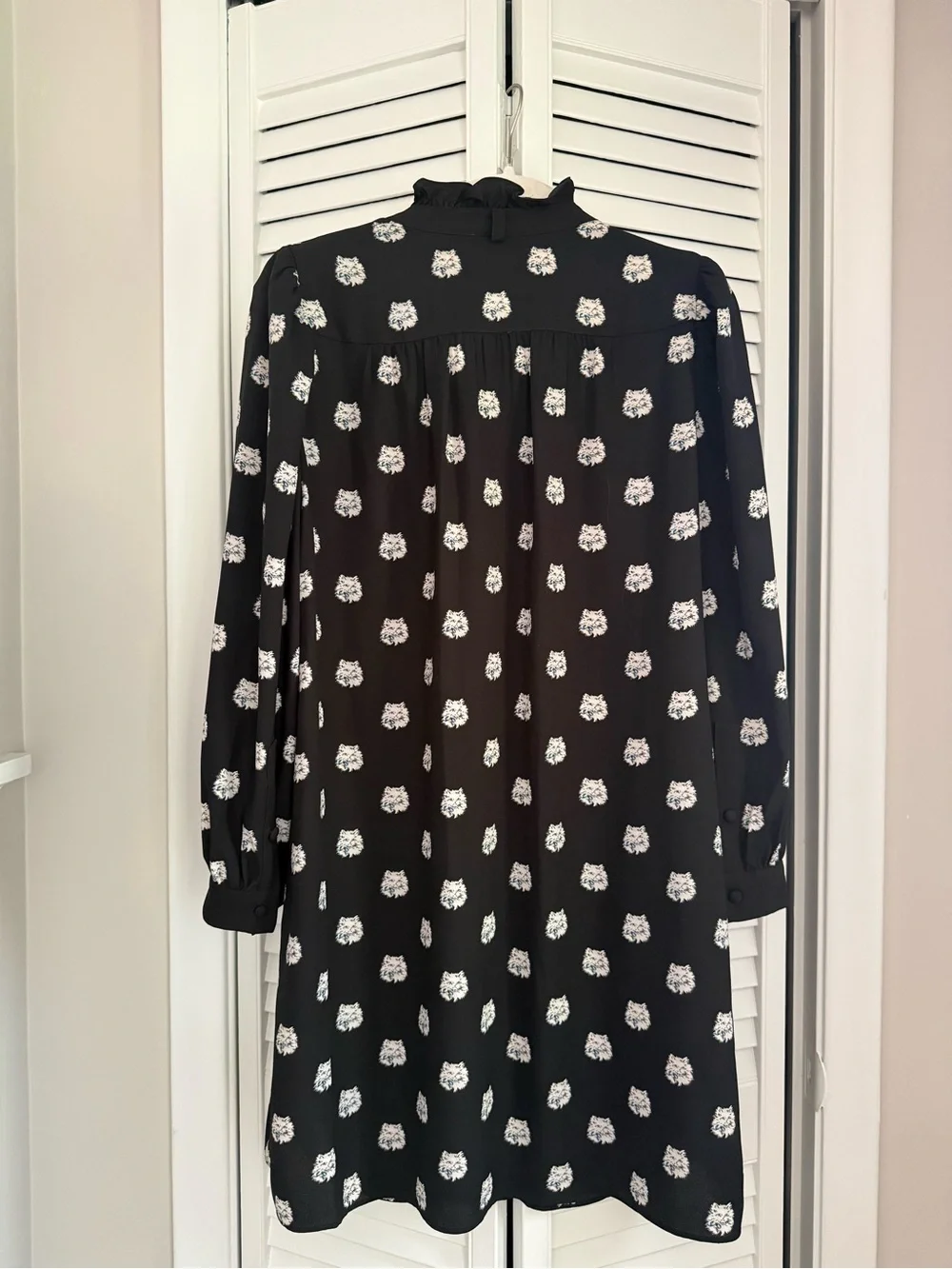 kate spade new york cat dot shirtdress